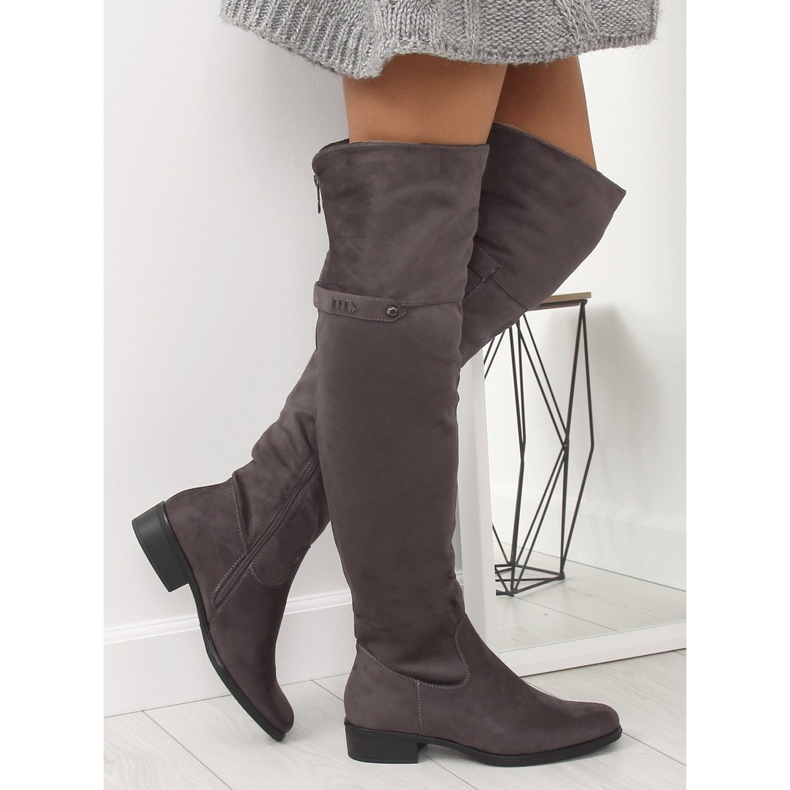 Gray musketeer boots 7531-PG Gray grey 2 Gray musketeer boots 7531-PG Gray grey 2