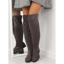 Gray musketeer boots 7531-PG Gray grey 1 Gray musketeer boots 7531-PG Gray grey 1