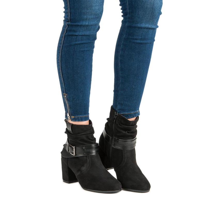 Nio Nio Black suede ankle boots 2