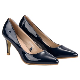 VINCEZA navy blue pumps 1