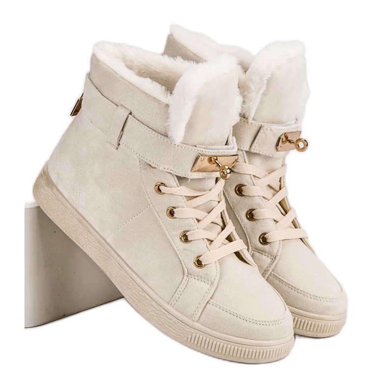 Suede High Sneakers brown 1