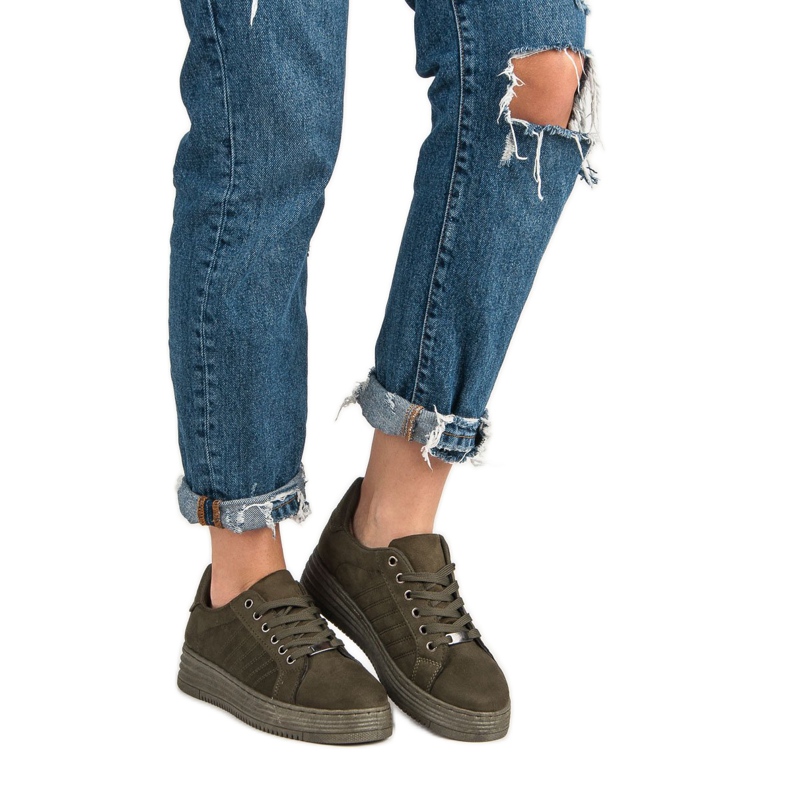 Sneakers On the MCKEYLOR Platform green 1