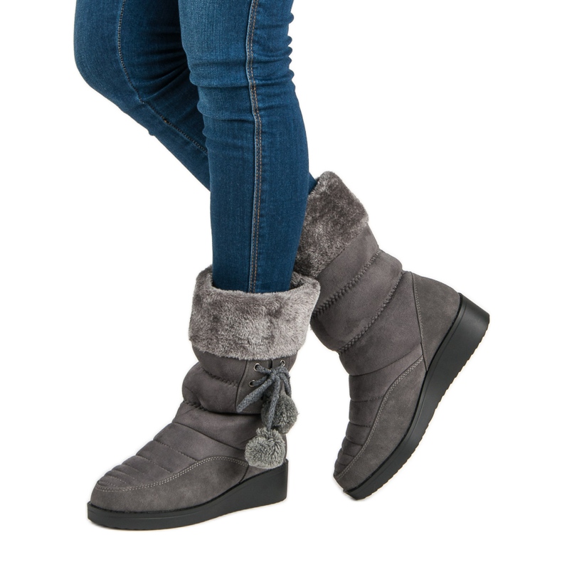 Seastar Gray snow boots grey 1