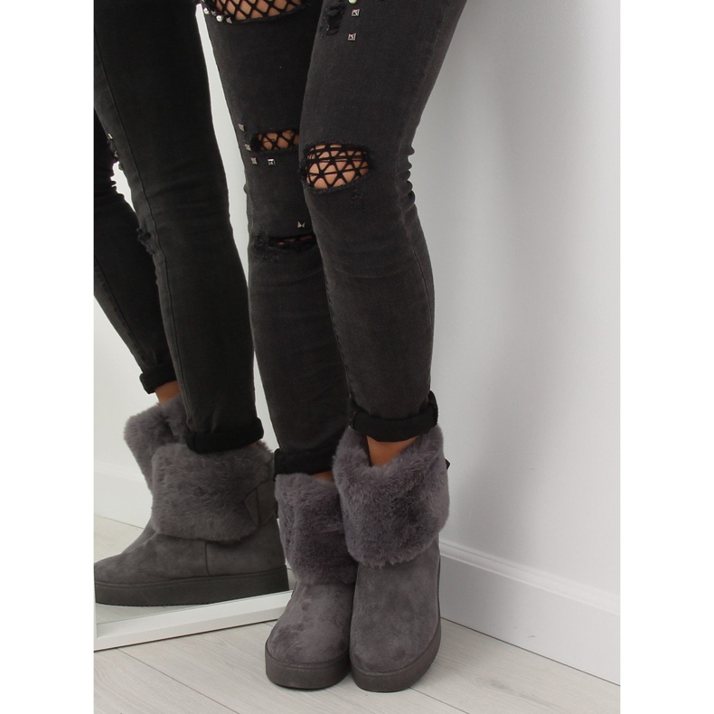 Gray snow boots for women LV58 Gray grey 1