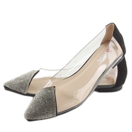 Black transparent ballerinas LT111P Black 2