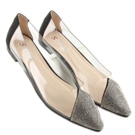 Black transparent ballerinas LT111P Black 1