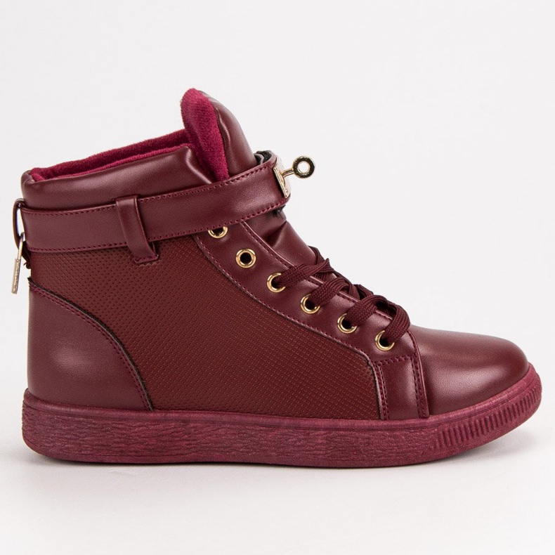 Burgundy Sneakers red 1