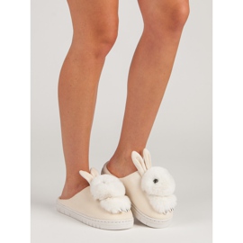 Warm slippers brown 1