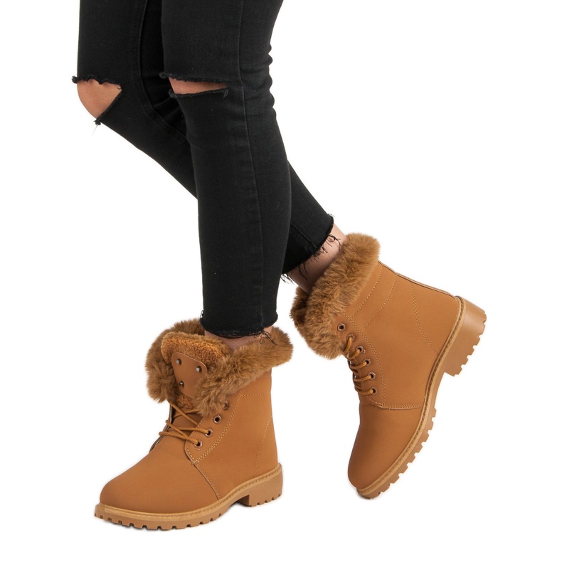 Camel Trappers With Fur brown 2