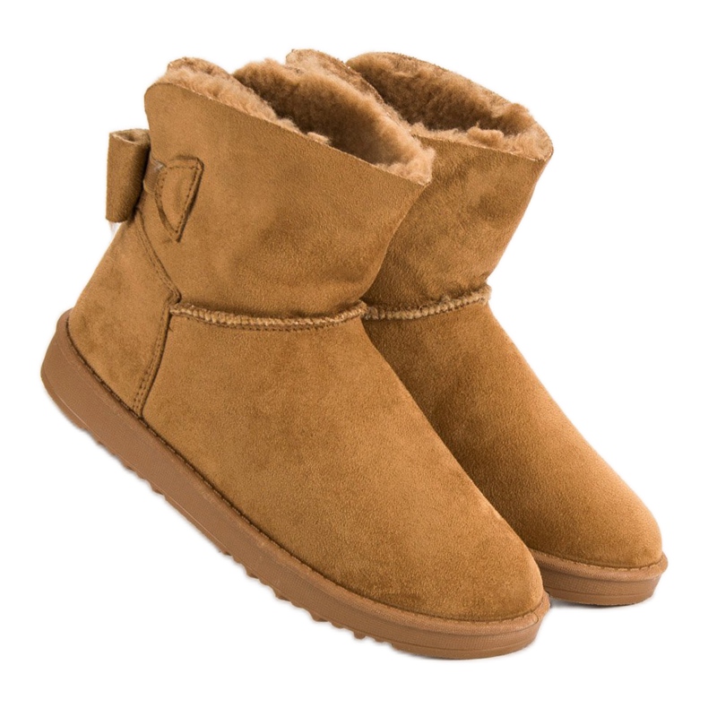 Camel Mukluki With A Bow brown 1