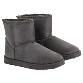 Suede snow boots grey 1