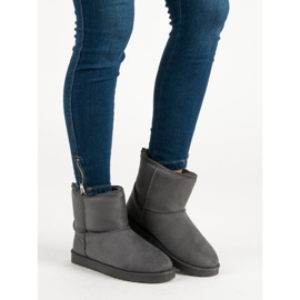 Suede snow boots grey 2