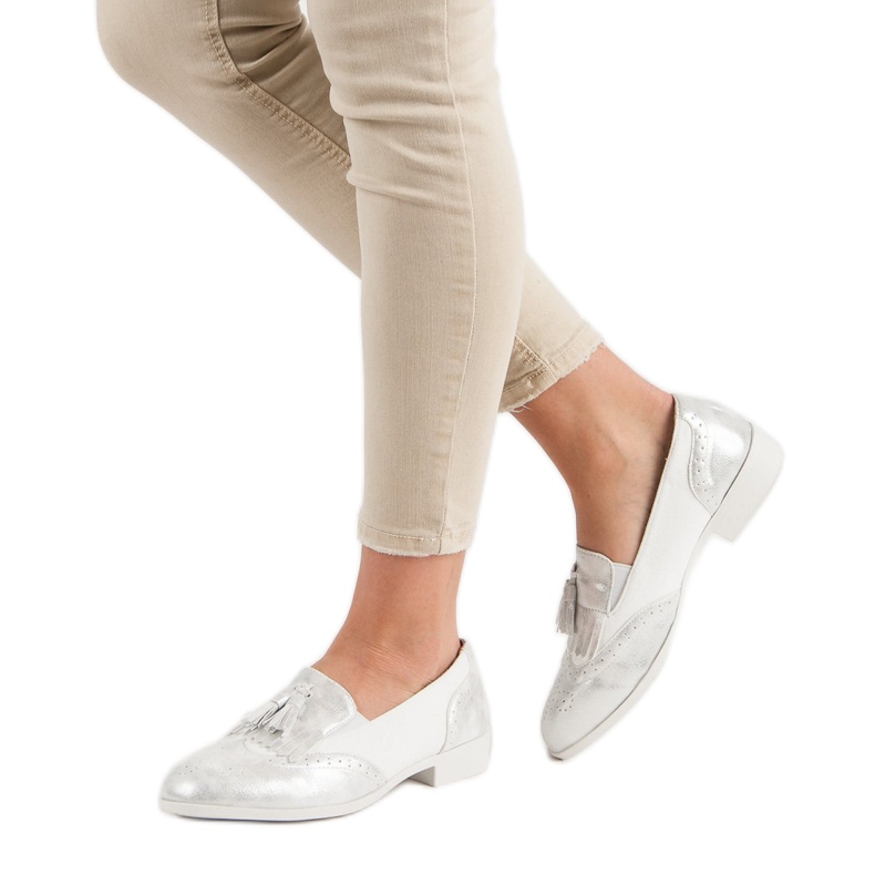 Tina&Co Loafers with fringes grey 2