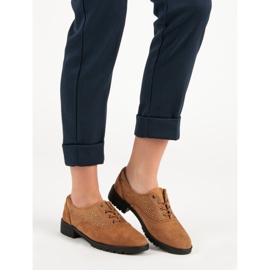 Camel suede shoes brown 1