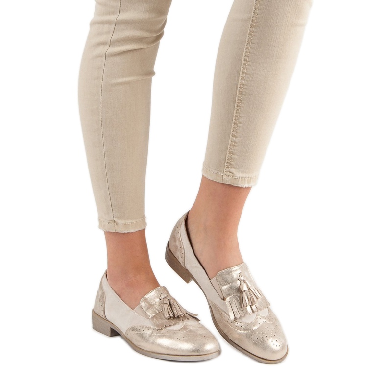 Tina&Co Loafers with fringes yellow 1