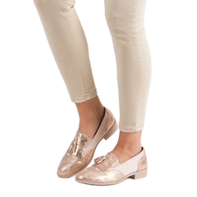 Tina&Co Loafers with fringes pink 1