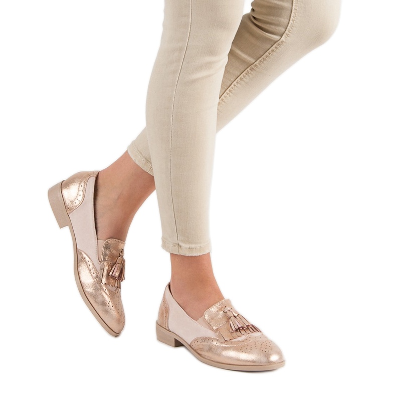 Tina&Co Loafers with fringes pink 2