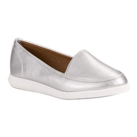 Silver loafers grey 1