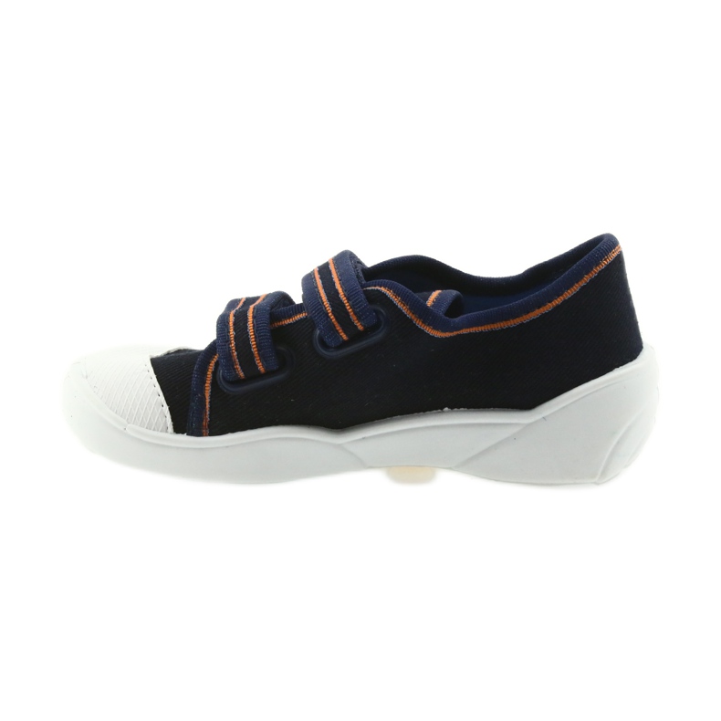 Befado children's shoes sneakers slippers 907P094 navy blue orange white 3 Befado children's shoes sneakers slippers 907P094 navy blue orange white 3