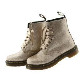Dr. Martens 1460 PASCAL GLITTER PALE GOLD golden 3