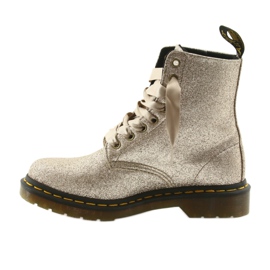 Dr. Martens 1460 PASCAL GLITTER PALE GOLD golden 2