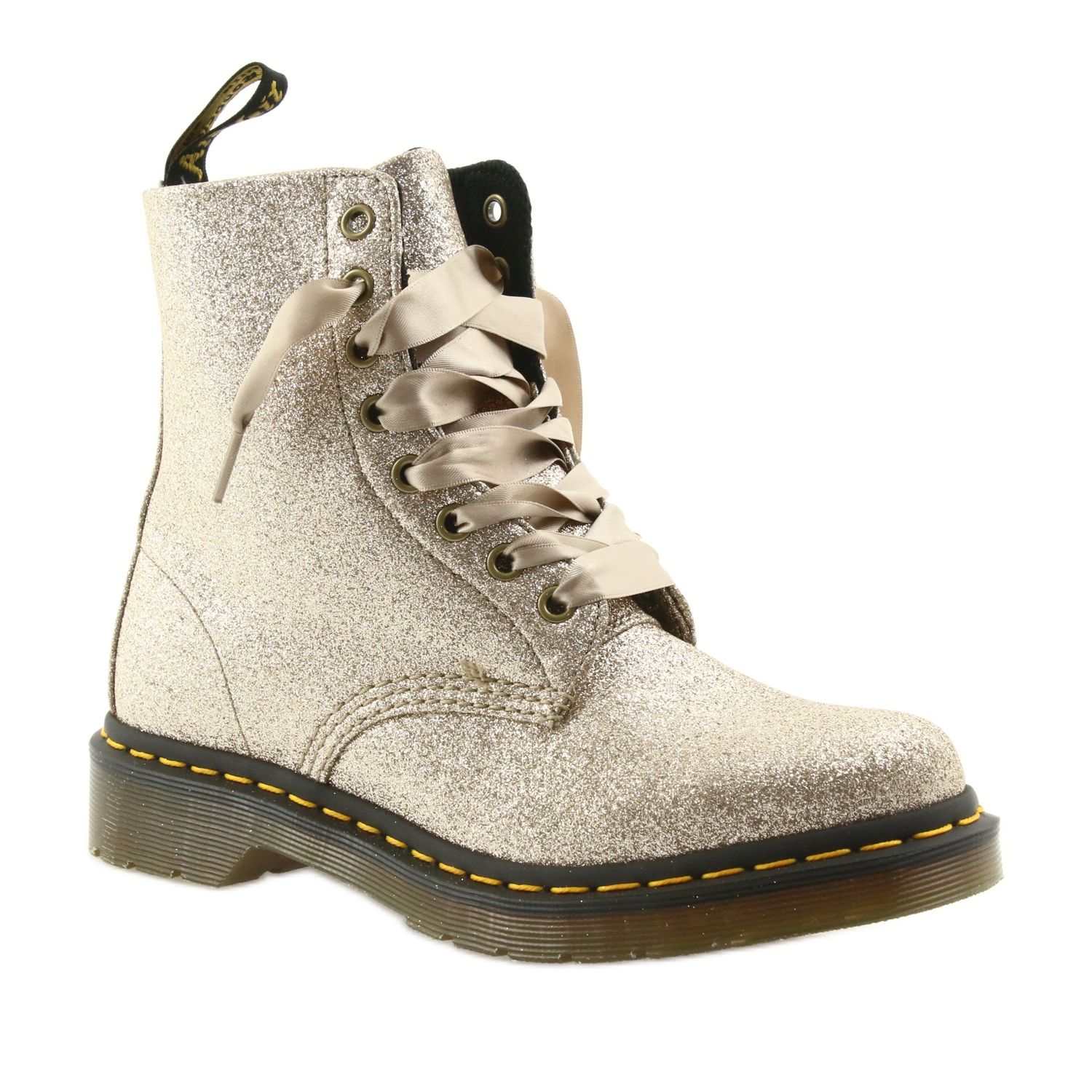 Dr martens pascal glitter white sales