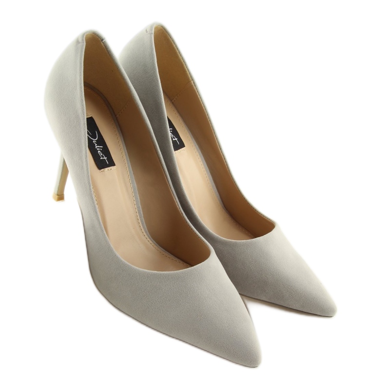 Pumps on a gray 66-26 Gray heel grey 1