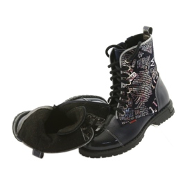 Girls' boots Zarro 69/03 navy blue multicolored grey violet black 4