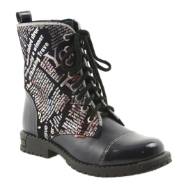 Girls' boots Zarro 69/03 navy blue multicolored grey purple black 1