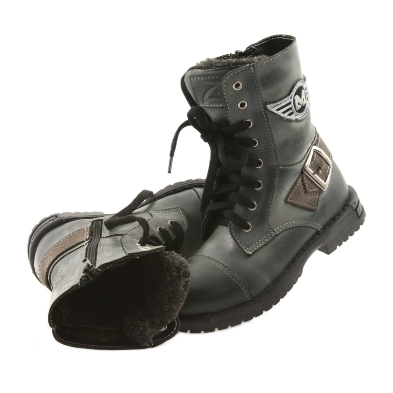 Gray Zarro 933 gray boots for children multicolored grey 4