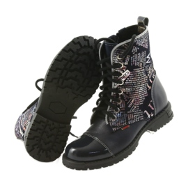Girls' boots Zarro 69/03 navy blue multicolored grey violet black 5