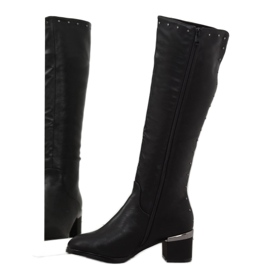 Black boots on a comfortable heel SG-199 Black 2