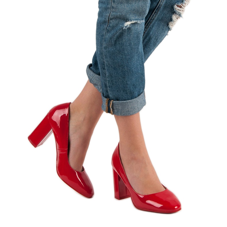 Seastar Red Lacquered Pumps 1