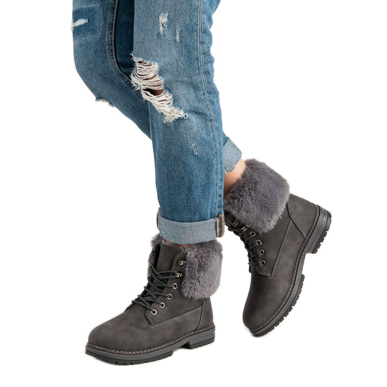 SDS Gray Trappers With Fur grey 2