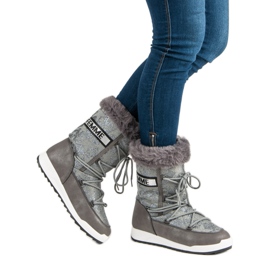 High snow boots grey 2