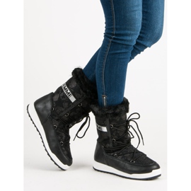 High snow boots black 2