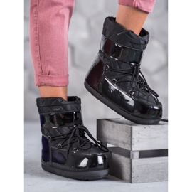 Fashionable snow boots black 2