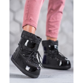 Fashionable snow boots black 1