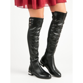 Super Me Black Boots Over The Knee 1