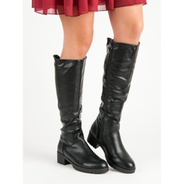 Super Me Comfortable knee-length boots black 1