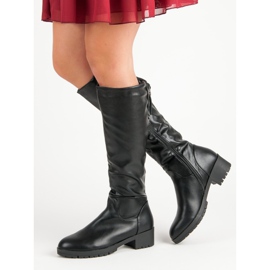 Super Me Comfortable knee-length boots black 2