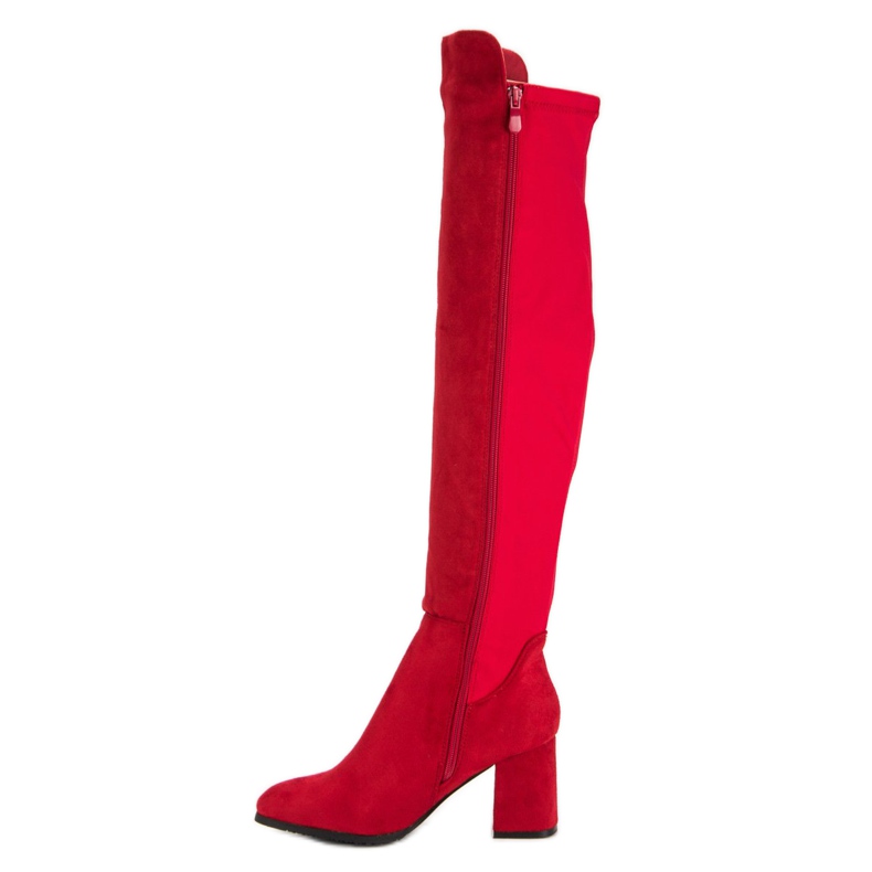 Super Me Red suede boots 1