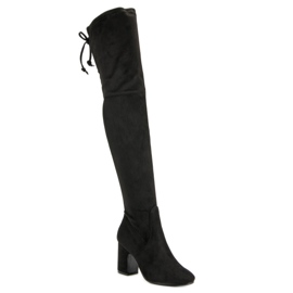 Super Me Black Thigh-boots On A Post 2 Super Me Black Thigh-boots On A Post 2