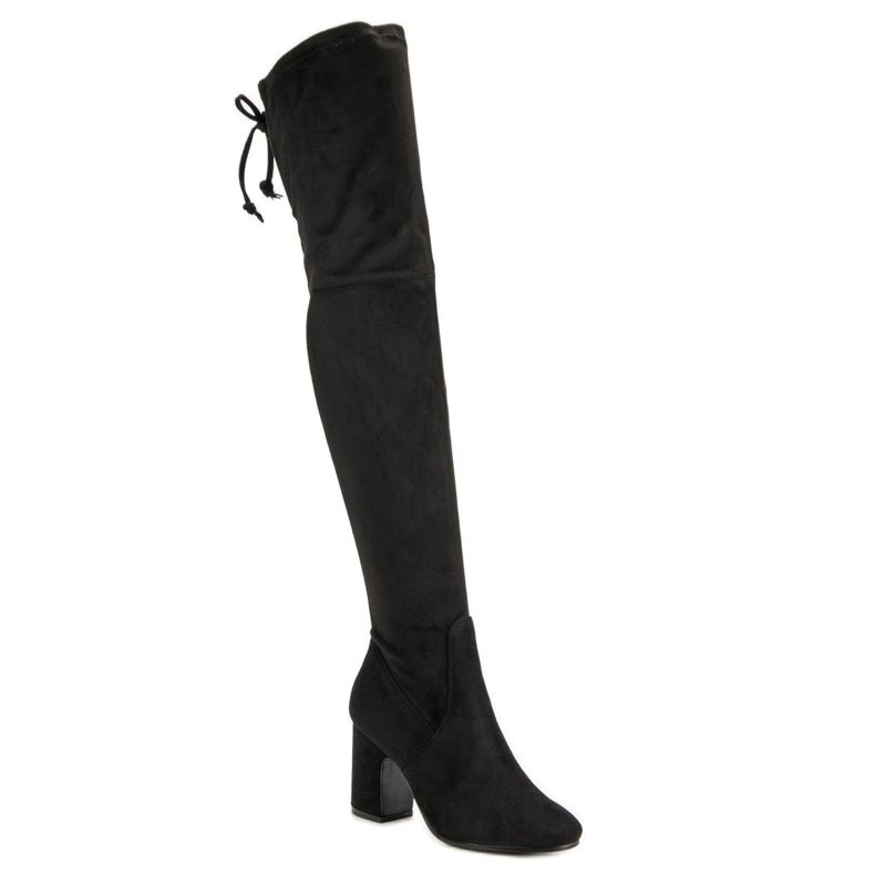 Super Me Black Thigh-boots On A Post 2 Super Me Black Thigh-boots On A Post 2