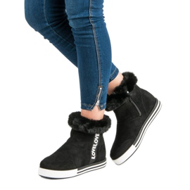 Ideal Shoes Insulated High Sneakers black 2