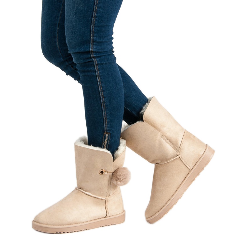 Mukluki With Sheepskin brown 1