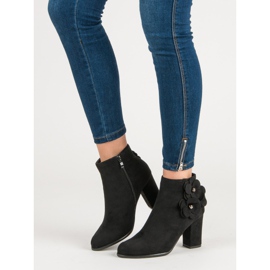 Suede Booties On A Bar black 1
