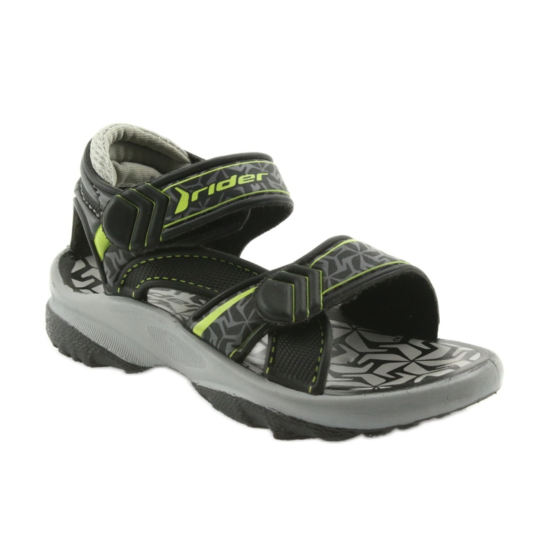 Rider black and gray sandals to the water 80608 for Velcro 1