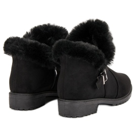 Low suede boots black 1
