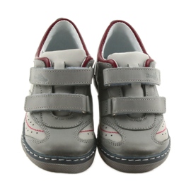 Gray brogues children's shoes with Velcro Ren But 3047 red multicolored grey 4